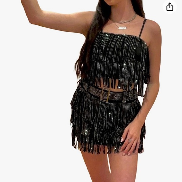 Fringe two piece set outfit - Picture 3 of 6